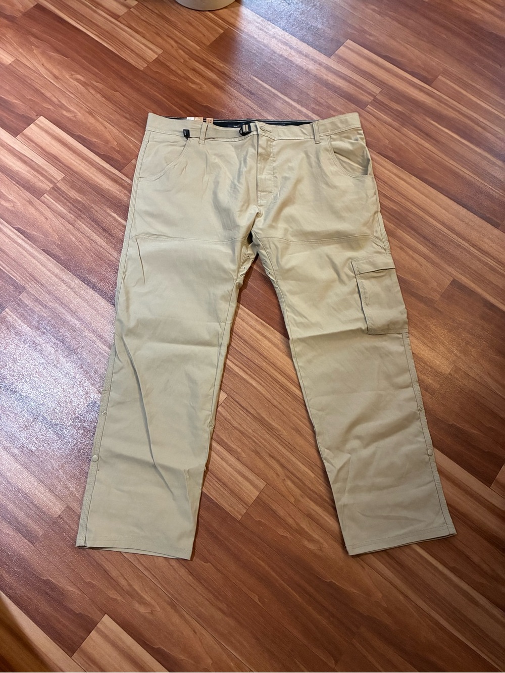 Prana Men's Tan Cargo Pants with Side Pocket